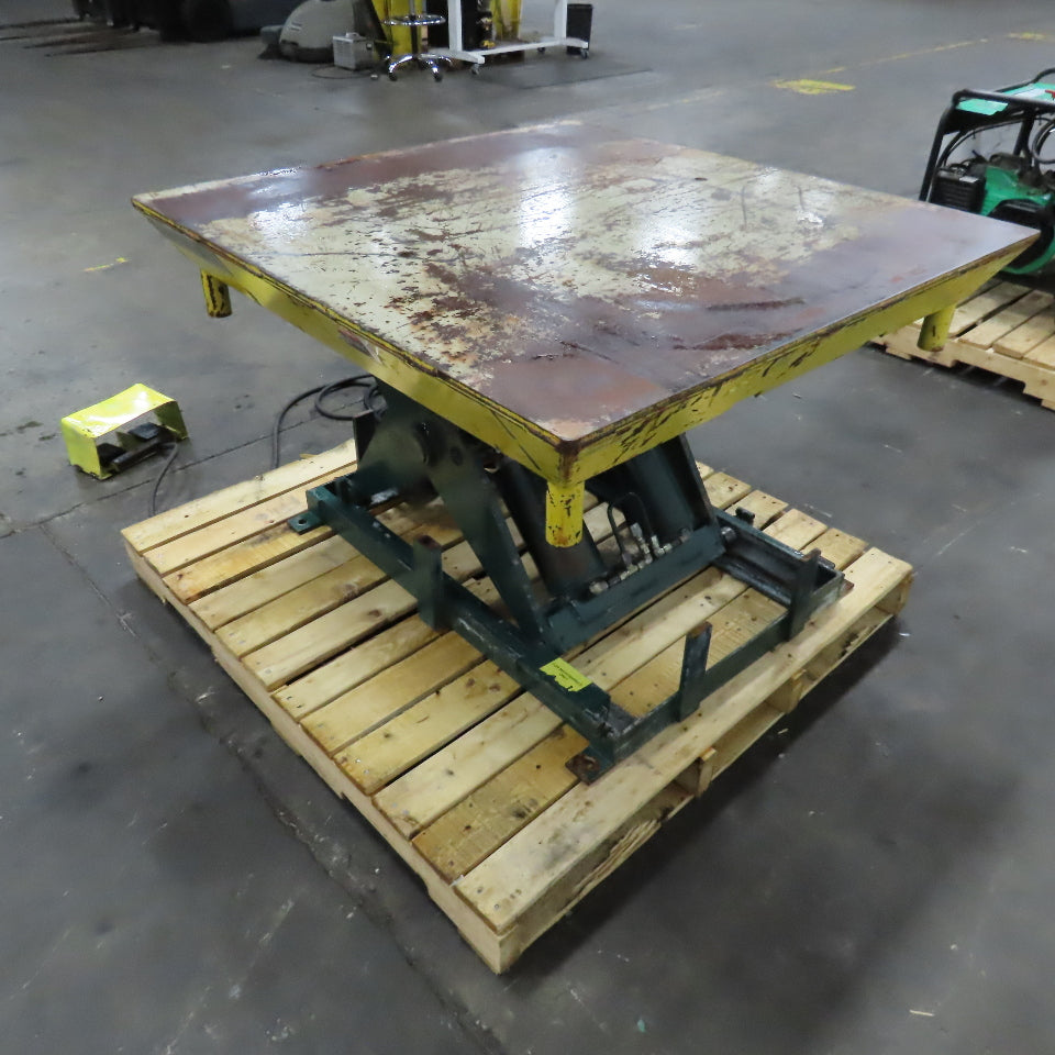 Southworth 6000Lbs Capacity Hydraulic Lift Table 42" x 40" 480V 3Ph 8-32" Lift