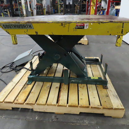 Southworth 6000Lbs Capacity Hydraulic Lift Table 42" x 40" 480V 3Ph 8-32" Lift