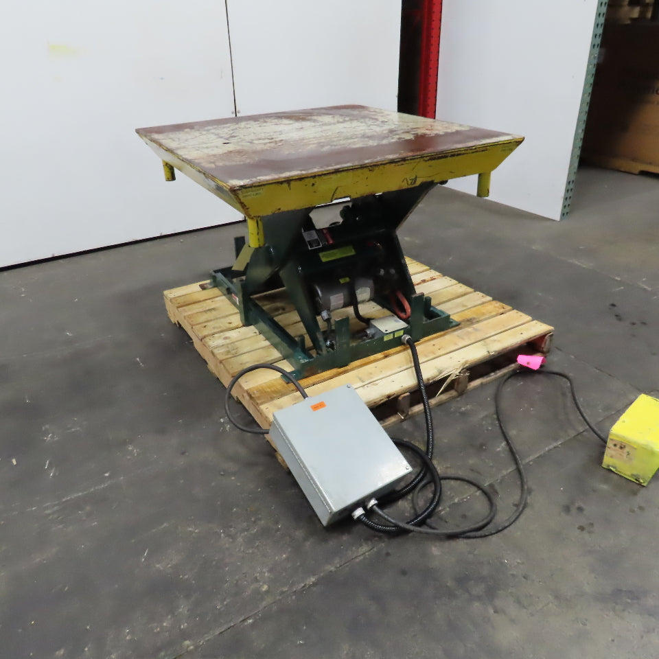 Southworth 6000Lbs Capacity Hydraulic Lift Table 42" x 40" 480V 3Ph 8-32" Lift