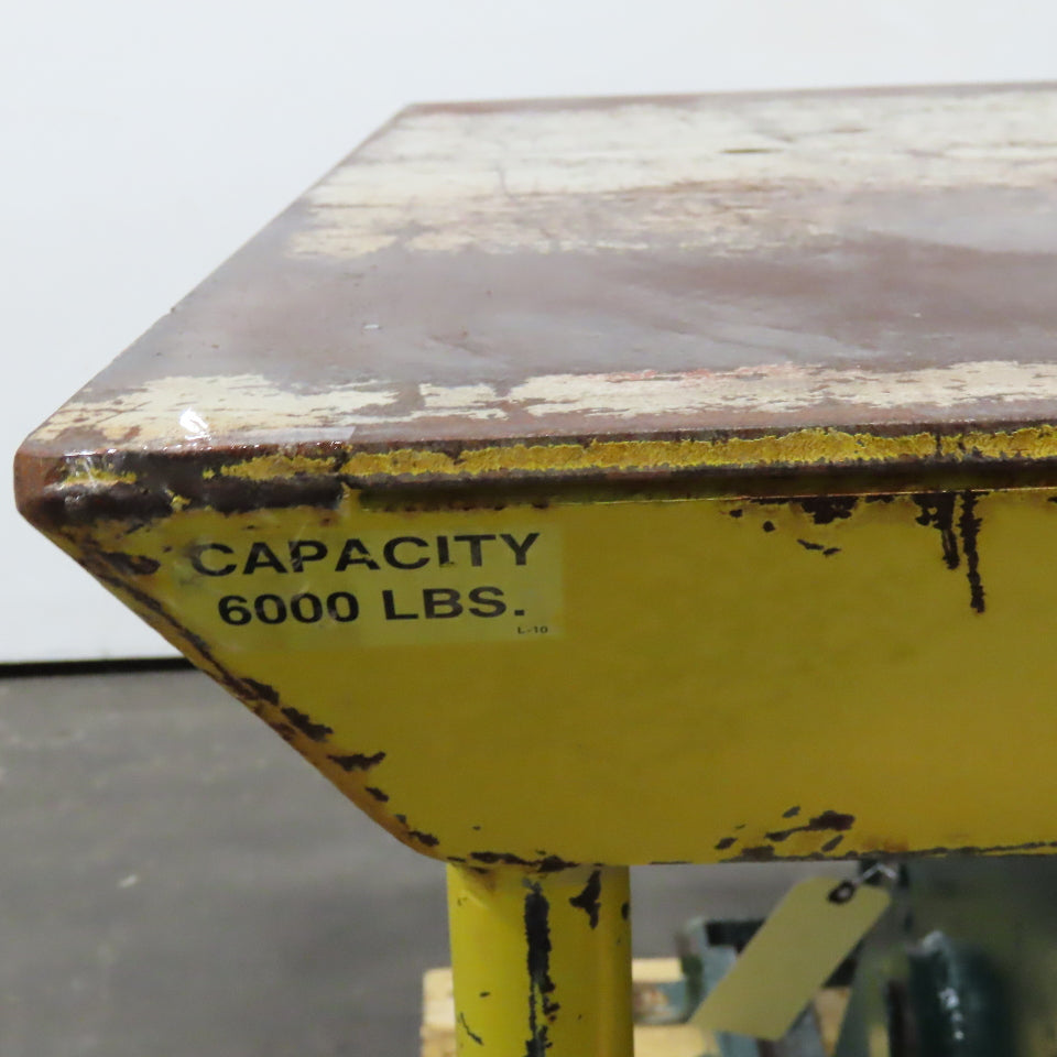 Southworth 6000Lbs Capacity Hydraulic Lift Table 42" x 40" 480V 3Ph 8-32" Lift