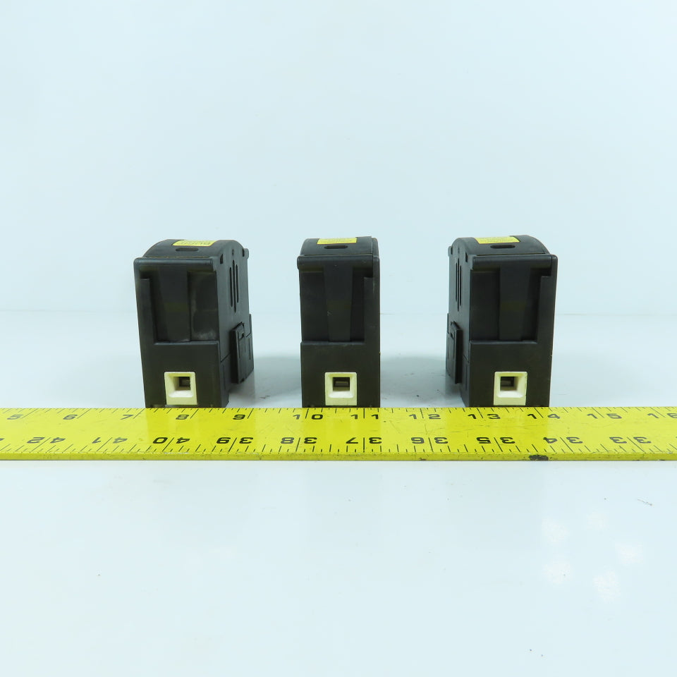 Buss JT60060 35-60A 600VAC Fuse Holder W/ LPJ-35SP Low Peak Fuses Lot Of 3