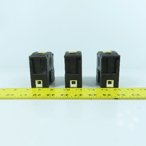 Buss JT60060 35-60A 600VAC Fuse Holder W/ LPJ-35SP Low Peak Fuses Lot Of 3
