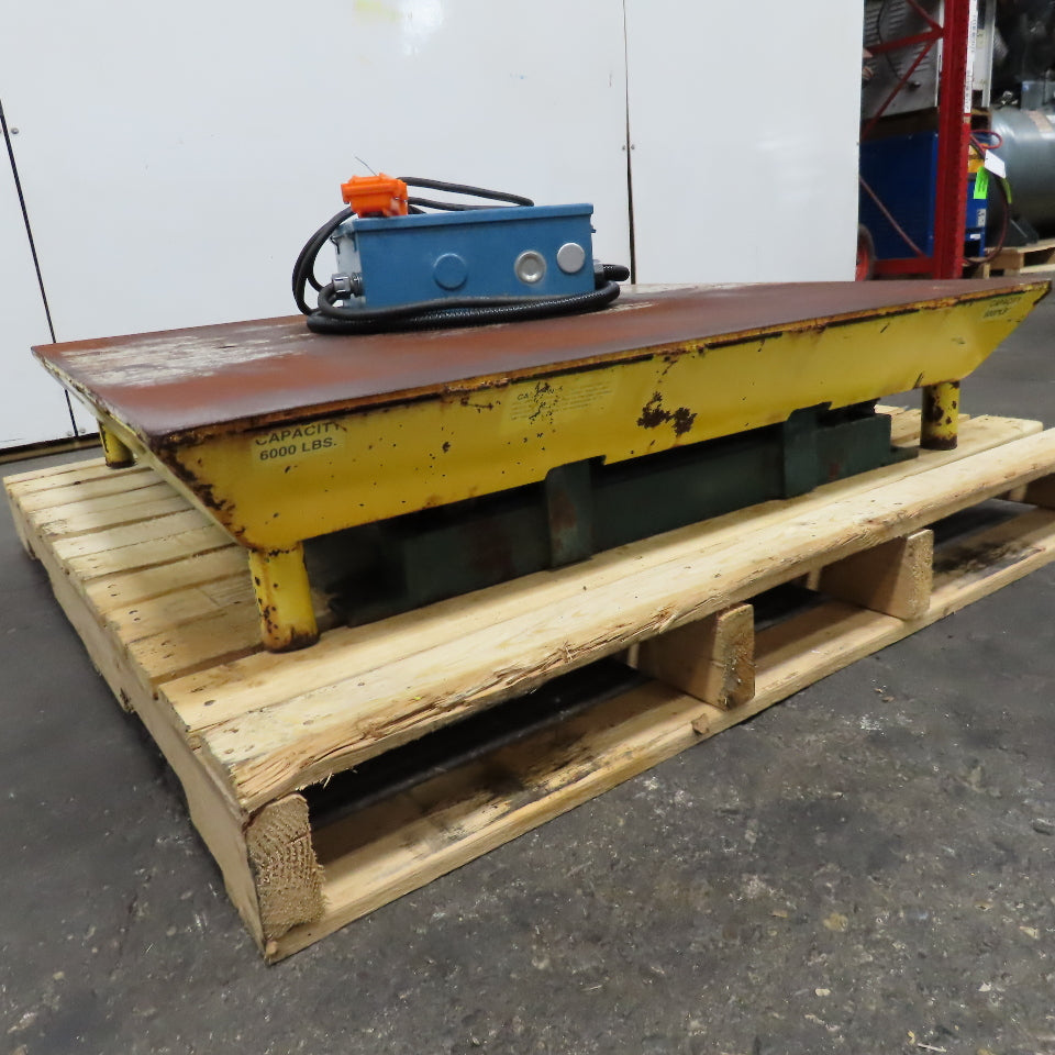 Southworth 6000Lbs Capacity Hydraulic Lift Table 42x40" 480V 3Ph 8-32" Lift