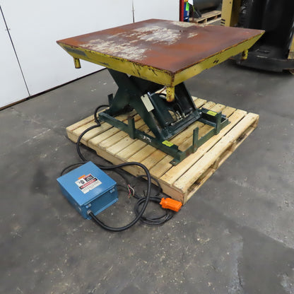 Southworth 6000Lbs Capacity Hydraulic Lift Table 42x40" 480V 3Ph 8-32" Lift