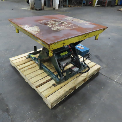 Southworth 6000Lbs Capacity Hydraulic Lift Table 42x40" 480V 3Ph 8-32" Lift