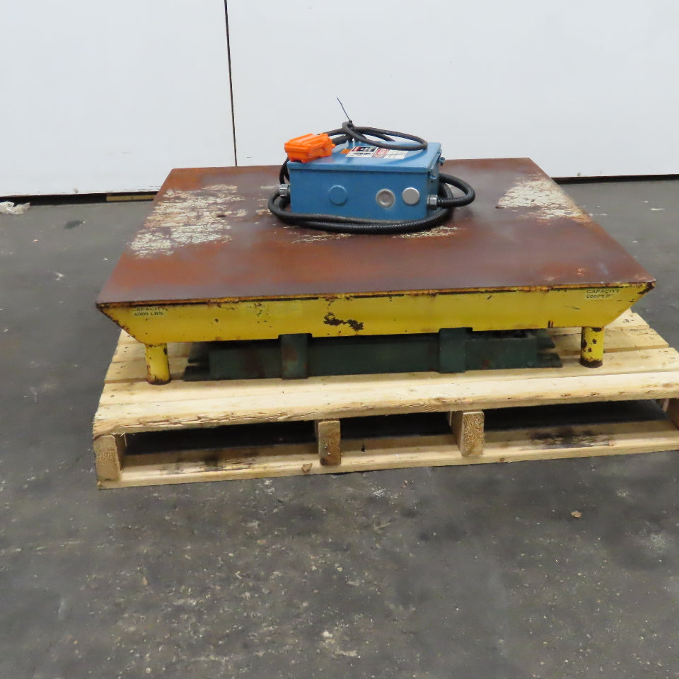 Southworth 6000Lbs Capacity Hydraulic Lift Table 42x40" 480V 3Ph 8-32" Lift