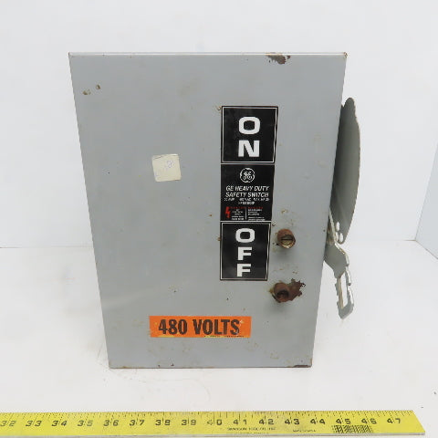 General Electric TH3361J Model 10 30A 600V 3P Fusible Safety Disconnect Switch