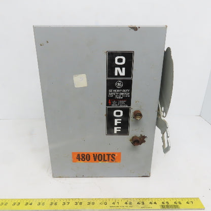 General Electric TH3361J Model 10 30A 600V 3P Fusible Safety Disconnect Switch