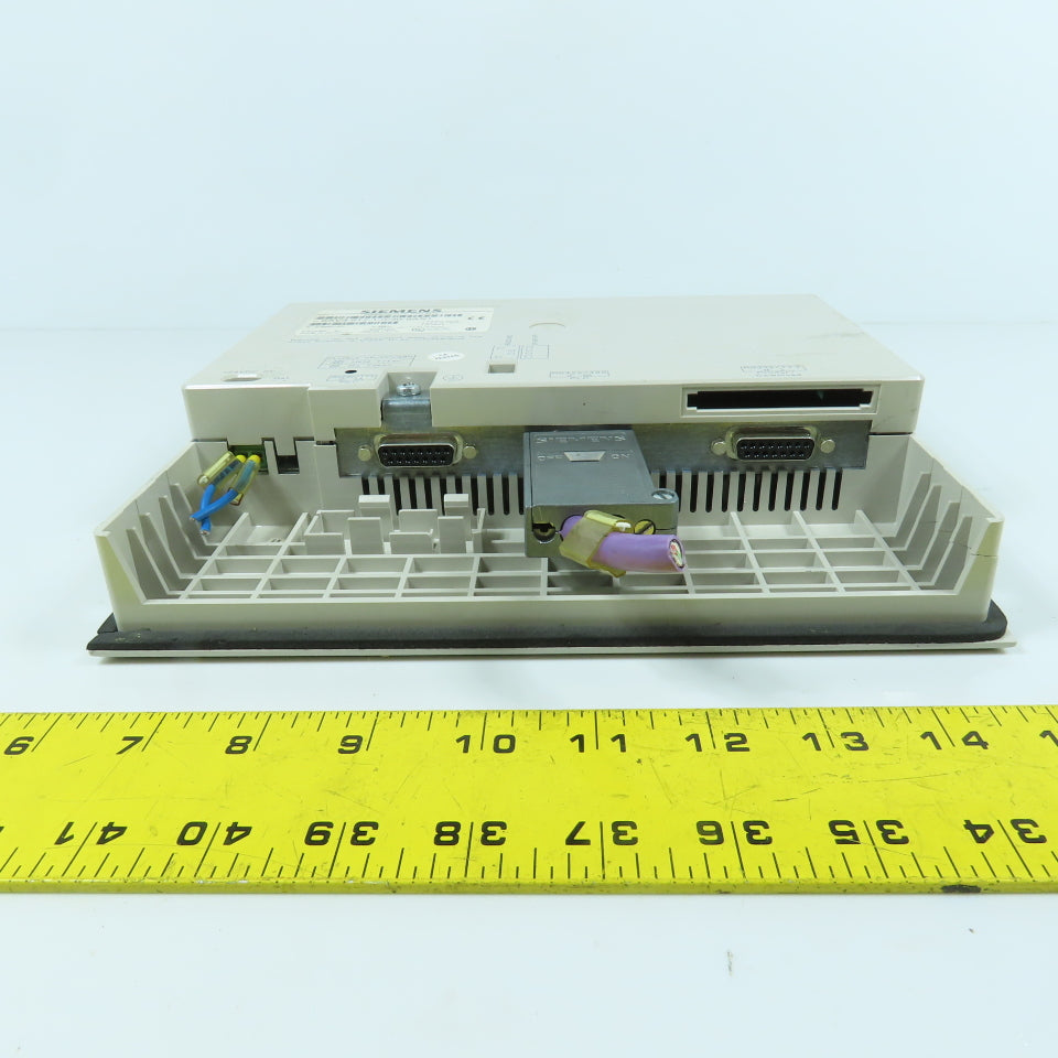 Siemens 6AV3 617-1JC30-0AX1 Operator Panel Display OP17-DP12 W/ Mounting Clips