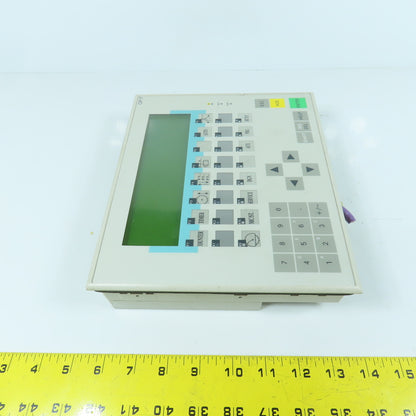 Siemens 6AV3 617-1JC30-0AX1 Operator Panel Display OP17-DP12 W/ Mounting Clips