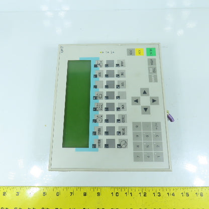 Siemens 6AV3 617-1JC30-0AX1 Operator Panel Display OP17-DP12 W/ Mounting Clips