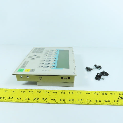 Siemens 6AV3 617-1JC30-0AX1 Operator Panel Display OP17-DP12 W/ Mounting Clips