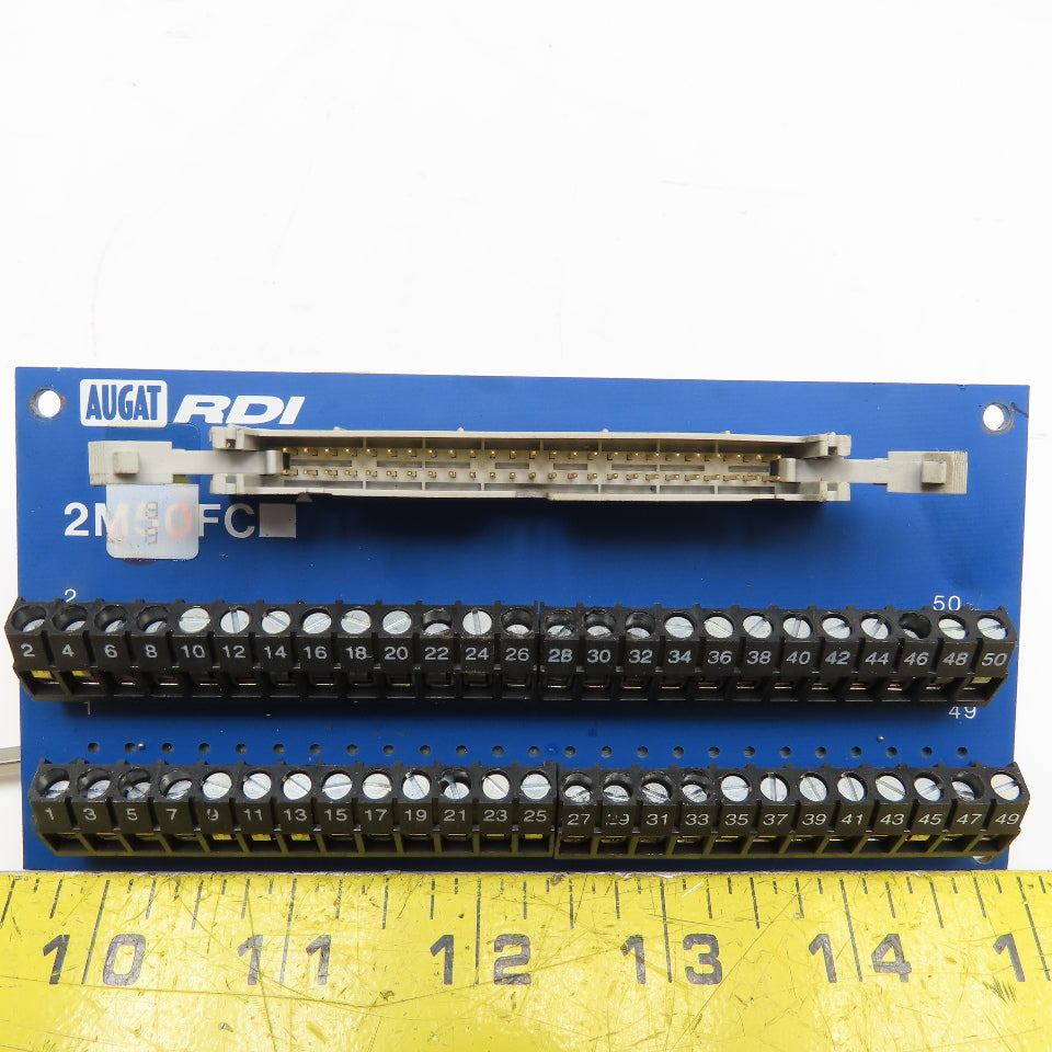 Augat RDI 2M50FC 50 Position Ribbon Cable Interface Circuit Board