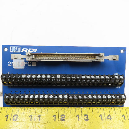 Augat RDI 2M50FC 50 Position Ribbon Cable Interface Circuit Board