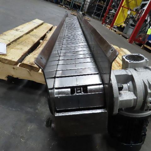 4-1/2" x 94" Long Table Top Powered Small Parts Conveyor 480V 3Ph 35FPM