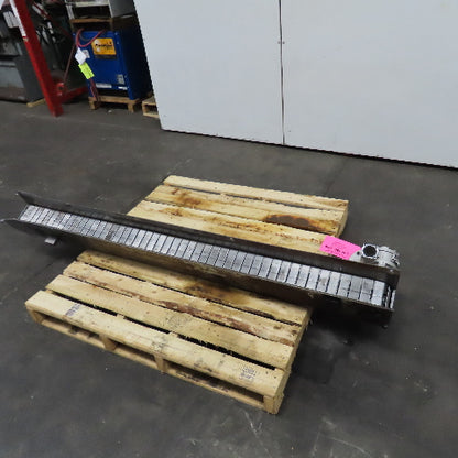 4-1/2" x 94" Long Table Top Powered Small Parts Conveyor 480V 3Ph 35FPM