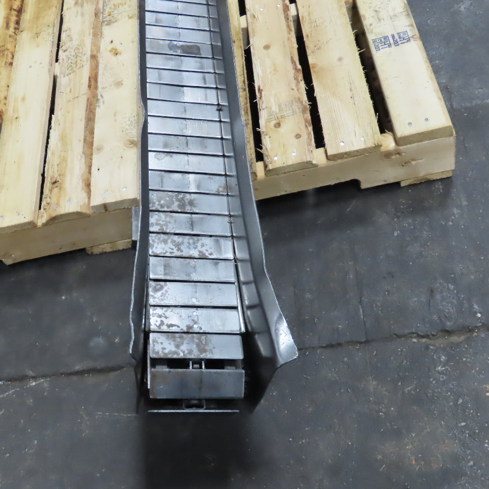 4-1/2" x 94" Long Table Top Powered Small Parts Conveyor 480V 3Ph 35FPM