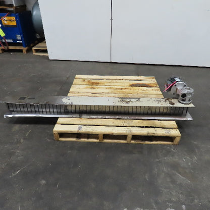 4-1/2" x 94" Long Table Top Powered Small Parts Conveyor 480V 3Ph 35FPM