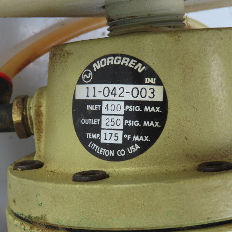 Norgren 11-042-003 11-104-001 Pilot Operated Regulator 400PSI In 250PSI Out