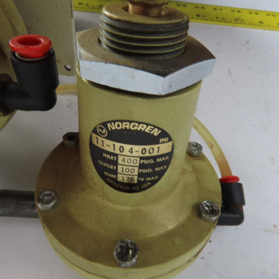 Norgren 11-042-003 11-104-001 Pilot Operated Regulator 400PSI In 250PSI Out