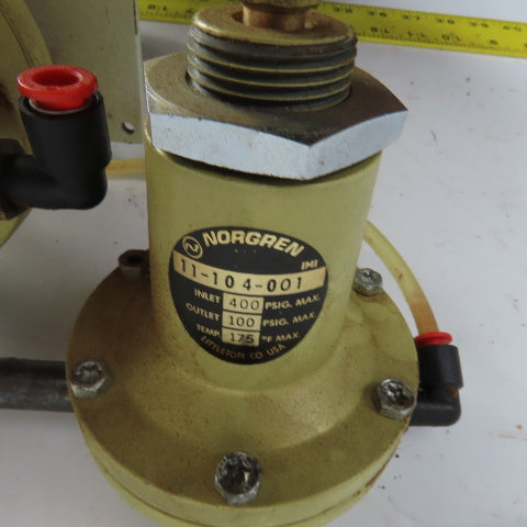 Norgren 11-042-003 11-104-001 Pilot Operated Regulator 400PSI In 250PSI Out
