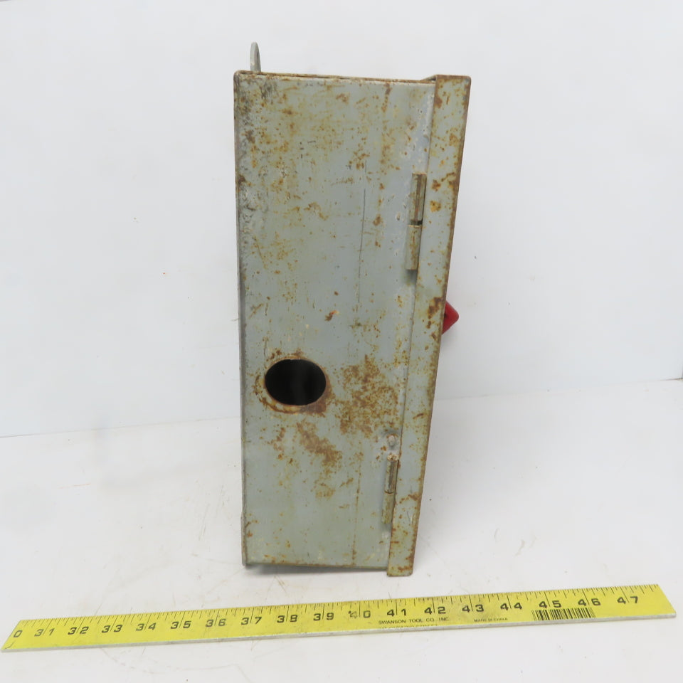 General Electric TH3361J Model 10 30A 600V 3P Fusible Safety Disconnect Switch