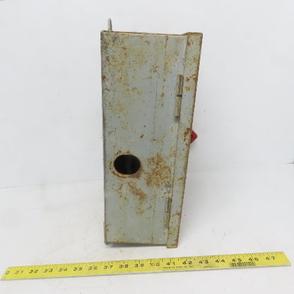 General Electric TH3361J Model 10 30A 600V 3P Fusible Safety Disconnect Switch