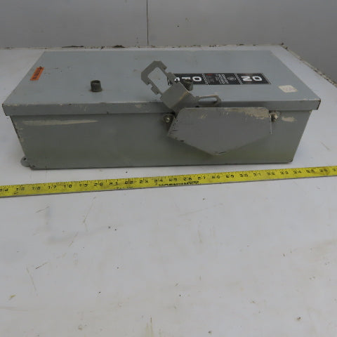 General Electric THR3362JCHCL Mod 1 60A 600V 3P Fusible Safety Disconnect Switch