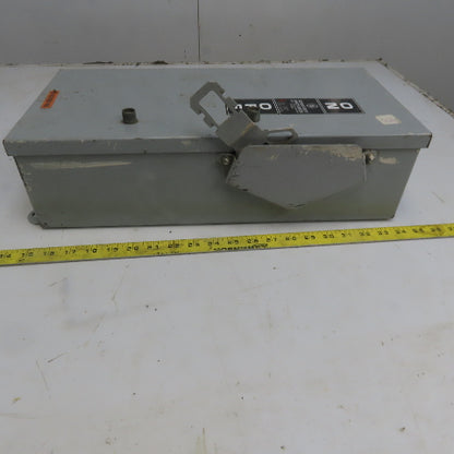 General Electric THR3362JCHCL Mod 1 60A 600V 3P Fusible Safety Disconnect Switch