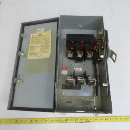 General Electric THR3362JCHCL Mod 1 60A 600V 3P Fusible Safety Disconnect Switch