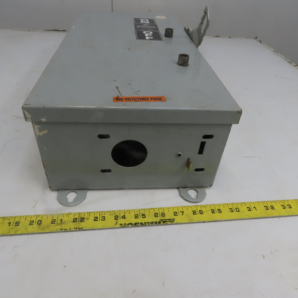 General Electric THR3362JCHCL Mod 1 60A 600V 3P Fusible Safety Disconnect Switch