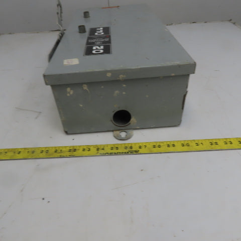 General Electric THR3362JCHCL Mod 1 60A 600V 3P Fusible Safety Disconnect Switch