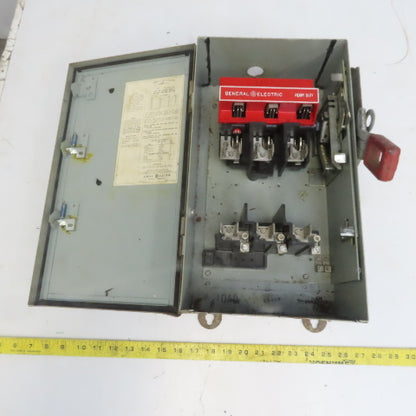 General Electric TH3362J Model 1 60A 600V 3P Fusible Safety Disconnect Switch