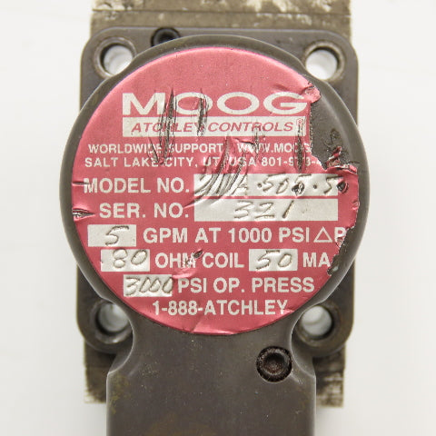 505-50 Hydraulic Servo Valve 5GPM 3000PSI