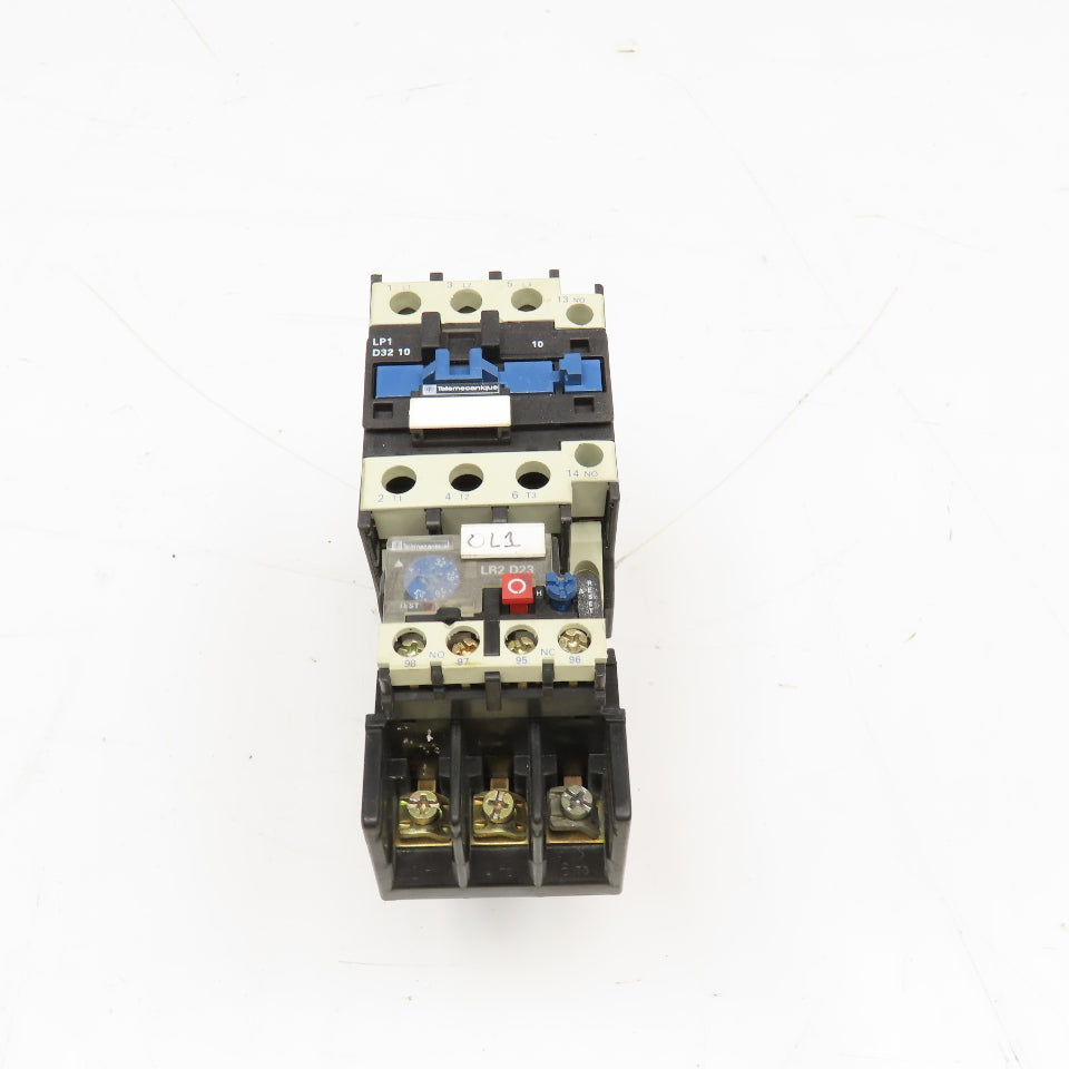 Telemecanique LP1 D32 10 LR2D2353 600V 18kW MAX Motor Starter 23-32A Trip Range