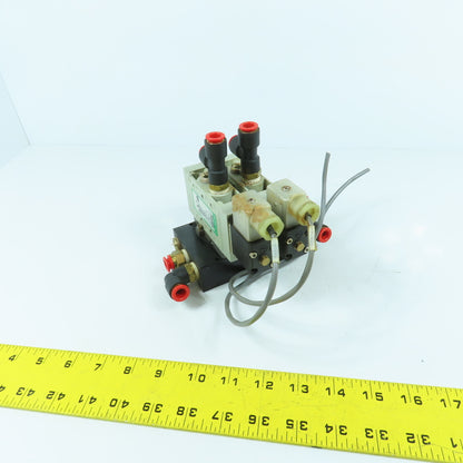 Numatics L23BA452B053H 2-Position 2-Valve Pneumatic Solenoid Bank 24VDC Coil