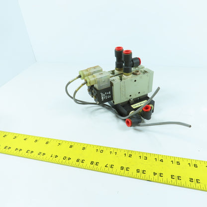 Numatics L23BA452B053H 2-Position 2-Valve Pneumatic Solenoid Bank 24VDC Coil