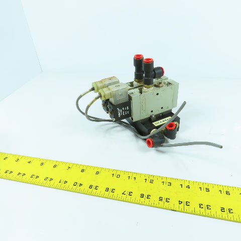 Numatics L23BA452B053H 2-Position 2-Valve Pneumatic Solenoid Bank 24VDC Coil