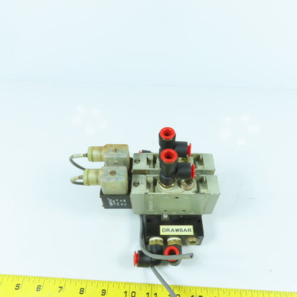 Numatics L23BA452B053H 2-Position 2-Valve Pneumatic Solenoid Bank 24VDC Coil