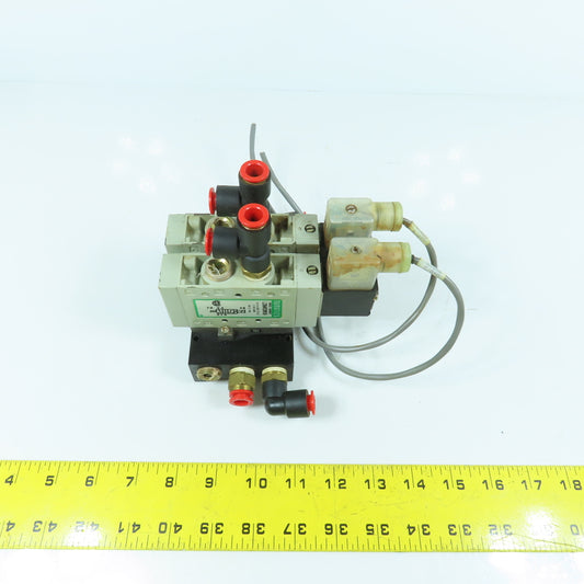 Numatics L23BA452B053H 2-Position 2-Valve Pneumatic Solenoid Bank 24VDC Coil
