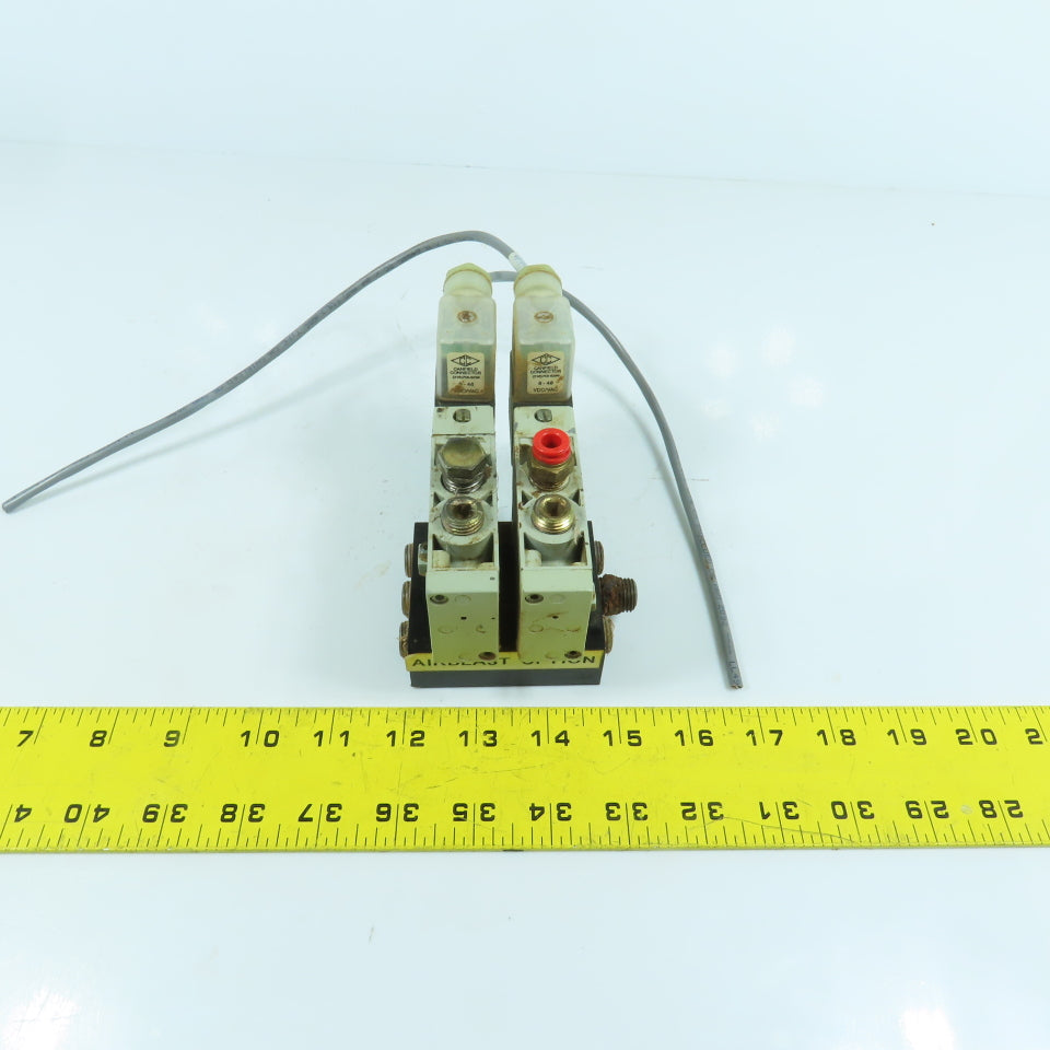 Numatics L12BA400B 2-Position 2-Valve Pneumatic Solenoid Bank 24VDC Coil