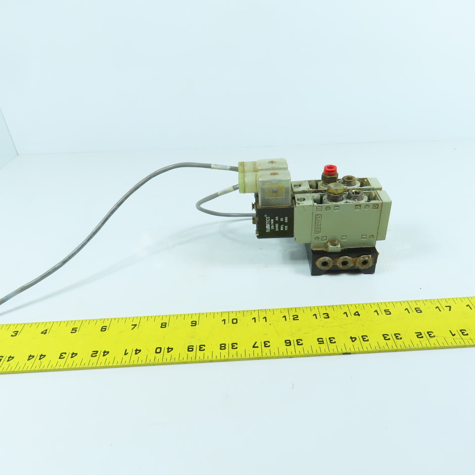 Numatics L12BA400B 2-Position 2-Valve Pneumatic Solenoid Bank 24VDC Coil