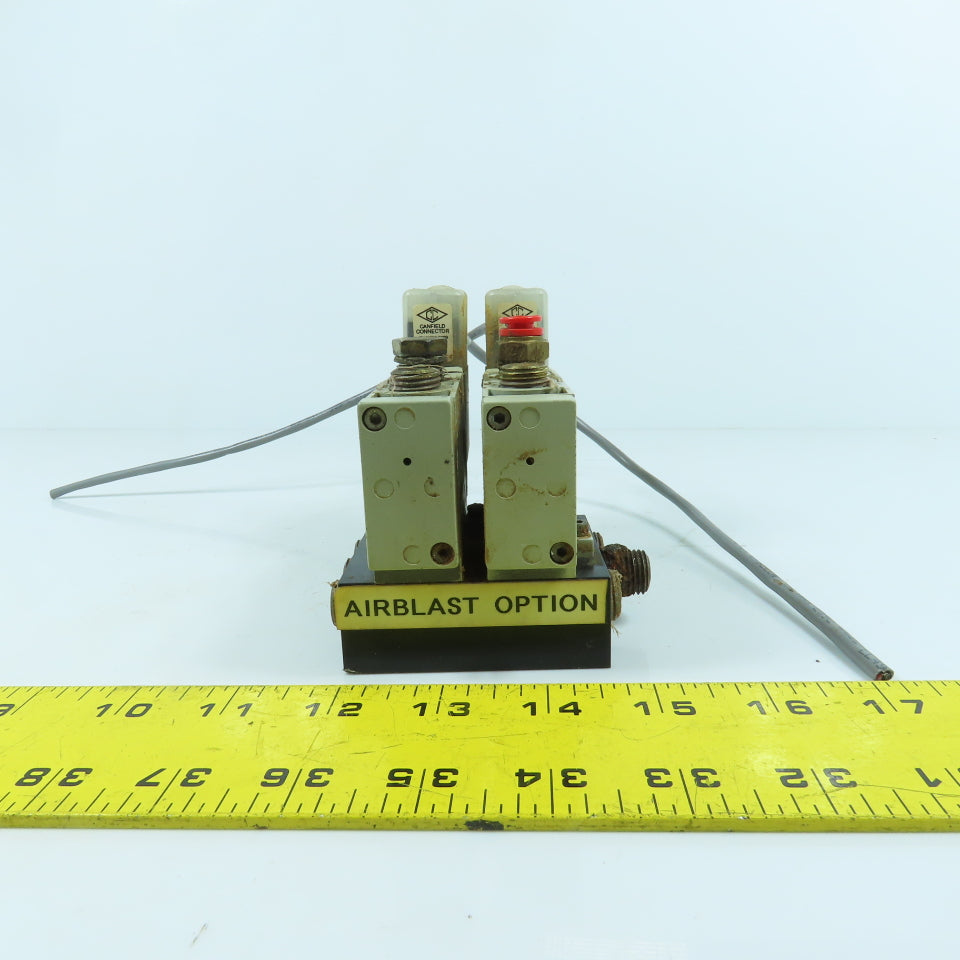 Numatics L12BA400B 2-Position 2-Valve Pneumatic Solenoid Bank 24VDC Coil