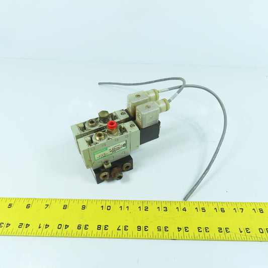 Numatics L12BA400B 2-Position 2-Valve Pneumatic Solenoid Bank 24VDC Coil