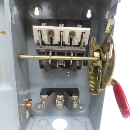 Westinghouse HF361 30A 600V 3 Pole Fusible Safety Disconnect Switch