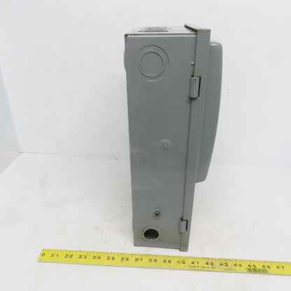 Westinghouse HF361 30A 600V 3 Pole Fusible Safety Disconnect Switch