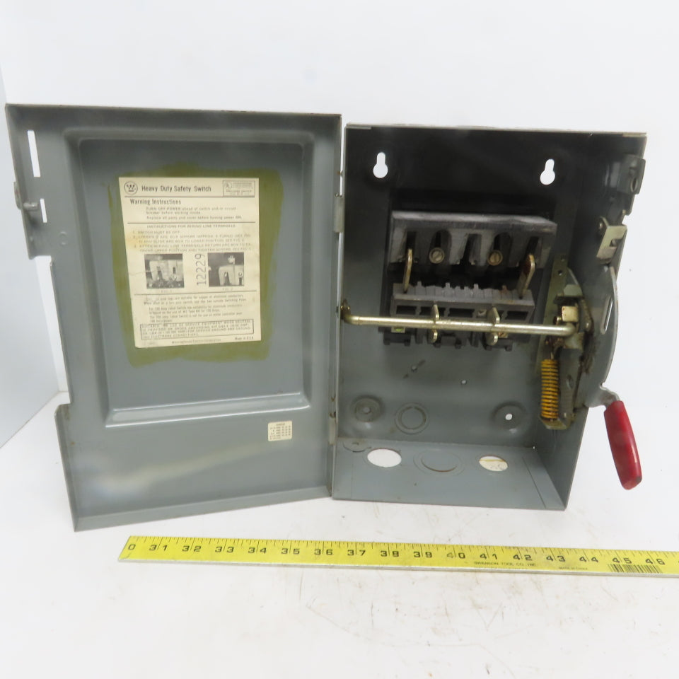 Westinghouse HU261 30A 600V 2 Pole Non-Fusible Safety Disconnect Switch