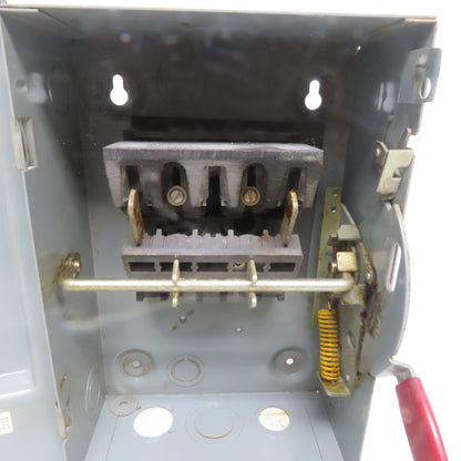 Westinghouse HU261 30A 600V 2 Pole Non-Fusible Safety Disconnect Switch