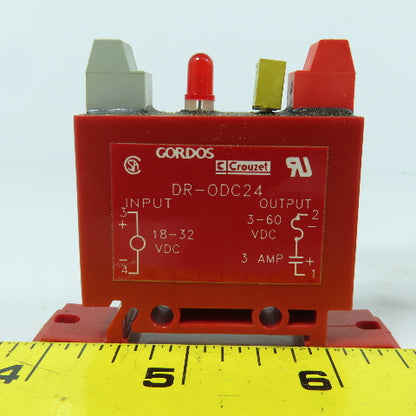 Gordos DR-0DC24 Rail Mount Output Module 18-32VDC Input 3-60VDC 3A Out Lot Of 6