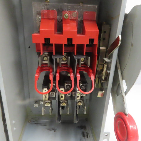 Cutler Hammer DH361FDK 30A 600V 3 Pole Fusible Safety Disconnect Switch